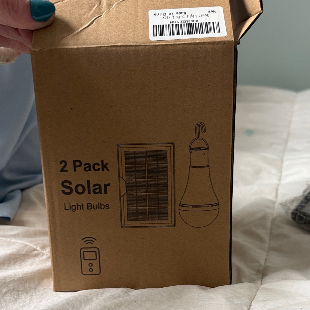 2 Pack Solar Light Bulbs